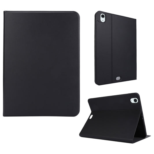 For iPad Air 11 2024 Stretch Voltage Plain Leather Smart Tablet Case(Black) - iPad Air 11 2024 Cases by PMC Jewellery | Online Shopping South Africa | PMC Jewellery | Buy Now Pay Later Mobicred