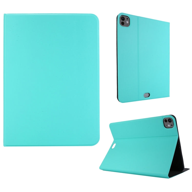 For iPad Pro 11 2024 Stretch Voltage Plain Leather Smart Tablet Case(Green) - iPad Pro 11 2024 Cases by PMC TechLife | Online Shopping South Africa | PMC TechLife | Buy Now Pay Later Mobicred