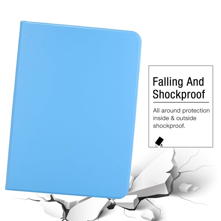 For iPad Pro 11 2024 Stretch Voltage Plain Leather Smart Tablet Case(Light Blue) - iPad Pro 11 2024 Cases by PMC TechLife | Online Shopping South Africa | PMC TechLife | Buy Now Pay Later Mobicred