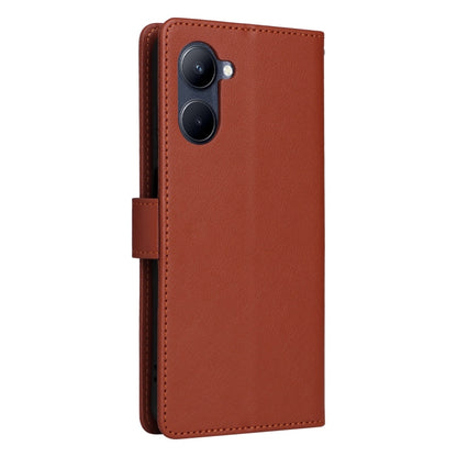 For Realme C33 Multifunctional Horizontal Flip Leather Phone Case with Three Card Slot(Brown) - Realme Cases by PMC Jewellery | Online Shopping South Africa | PMC Jewellery | Buy Now Pay Later Mobicred