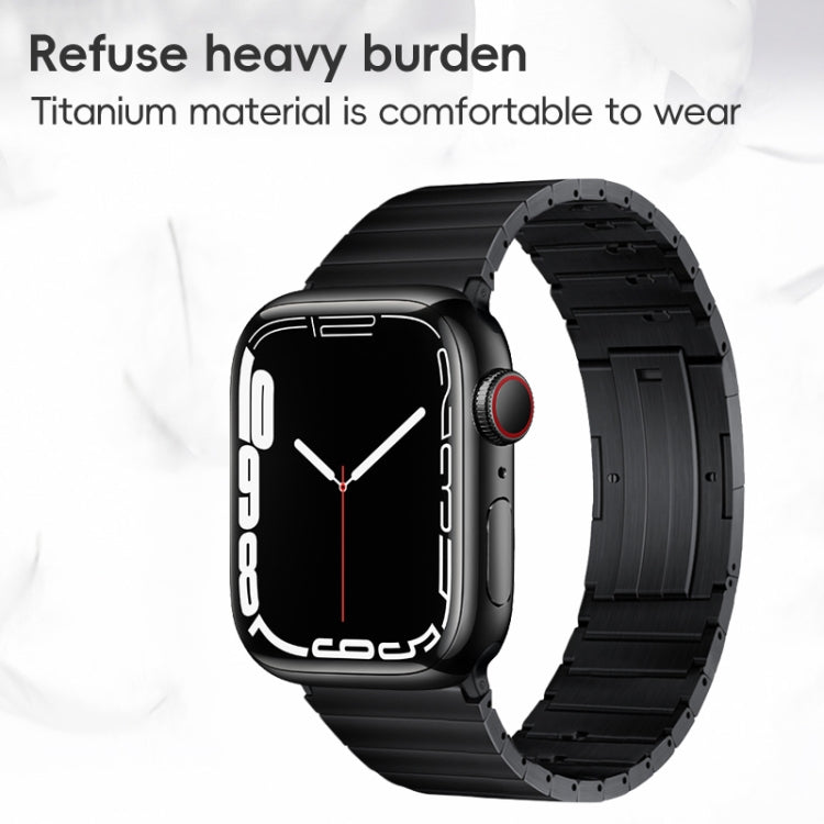 For Apple Watch SE 44mm PG65 Single Bead Bamboo Joint Spring Bars Titanium Metal Watch Band(Silver) - free shipping - PMc TechLife - Order now!