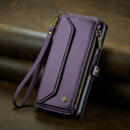 For Samsung Galaxy A23 CaseMe C36 Card Slots Zipper Wallet RFID Anti-theft Leather Phone Case(Purple) - Galaxy Phone Cases by CaseMe | Online Shopping South Africa | PMC Jewellery | Buy Now Pay Later Mobicred