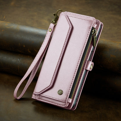 For Samsung Galaxy A53 5G CaseMe C36 Card Slots Zipper Wallet RFID Anti-theft Leather Phone Case(Pink) - Galaxy Phone Cases by CaseMe | Online Shopping South Africa | PMC Jewellery | Buy Now Pay Later Mobicred