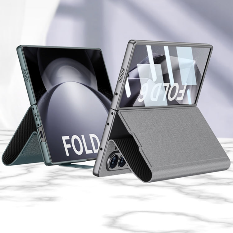For Samsung Galaxy Z Fold6 GKK Integrated Flip Leather Phone Case(Black) - free shipping - PMC Jewellery - Order now!
