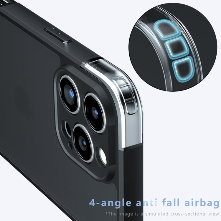 For iPhone 16 Pro Armor Precise Hole PC Hybrid TPU Phone Case(Frosted Black) - iPhone 16 Pro Cases by PMC TechLife | Online Shopping South Africa | PMC TechLife | Buy Now Pay Later Mobicred