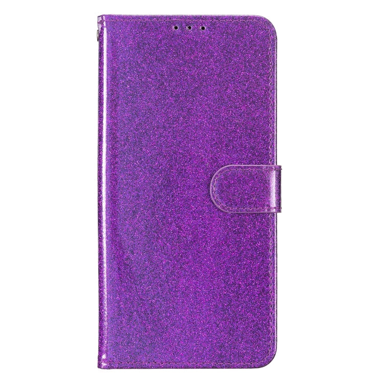 For iPhone 16 Plus Glitter Powder Flip Leather Phone Case(Purple) - iPhone 16 Plus Cases by PMC Jewellery | Online Shopping South Africa | PMC Jewellery | Buy Now Pay Later Mobicred