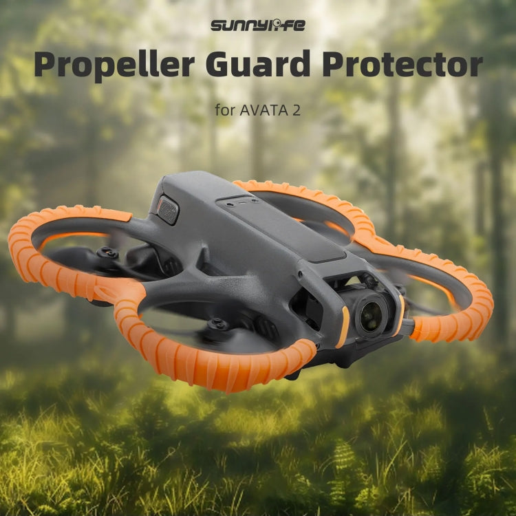 For DJI Avata 2 Sunnylife Drone Anti-Collision Protective Cover Propeller Ring Stripes(Orange) - free shipping - PMC TechLife - Order now!