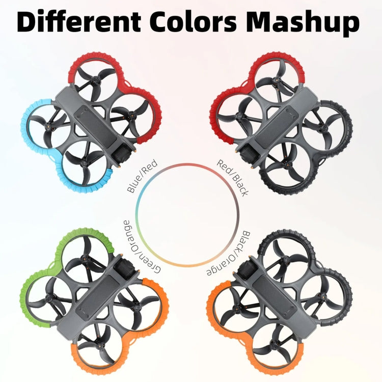 For DJI Avata 2 Sunnylife Drone Anti-Collision Protective Cover Propeller Ring Stripes(Orange) - free shipping - PMC TechLife - Order now!