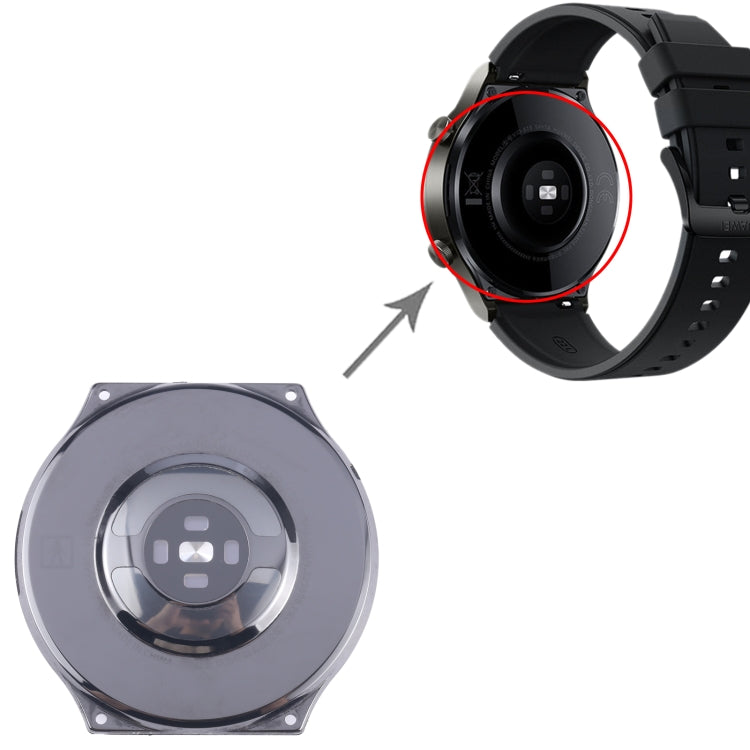 For Huawei Watch GT 2 Pro VID-B99 Original Back Cover Full Assembly(Black) - For Huawei by PMC TechLife | Online Shopping South Africa | PMC TechLife | Buy Now Pay Later Mobicred
