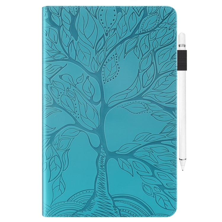 For iPad Pro 11 2024 Tree Life Series Embossed Smart Leather Tablet Case(Lake Blue) - iPad Pro 11 2024 Cases by PMC TechLife | Online Shopping South Africa | PMC TechLife | Buy Now Pay Later Mobicred