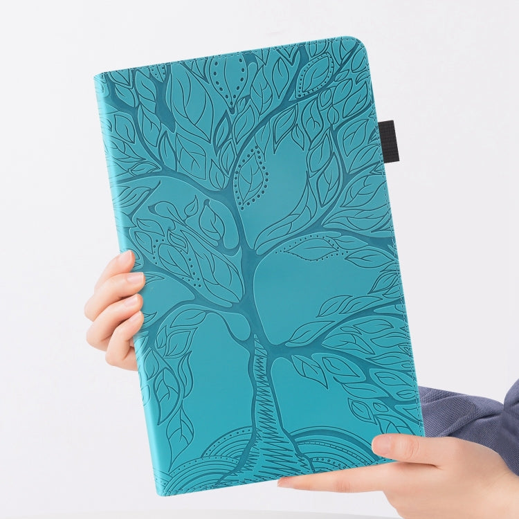 For iPad Pro 11 2024 Tree Life Series Embossed Smart Leather Tablet Case(Lake Blue) - iPad Pro 11 2024 Cases by PMC TechLife | Online Shopping South Africa | PMC TechLife | Buy Now Pay Later Mobicred