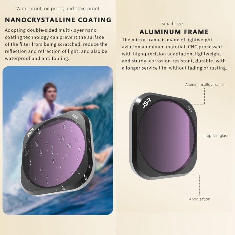 For Insta360 Ace Pro JSR ACE PRO KB Series Camera Lens Filter, Filter:4 in 1 UV CPL ND16 ND32 - free shipping - PMC TechLife - Order now!