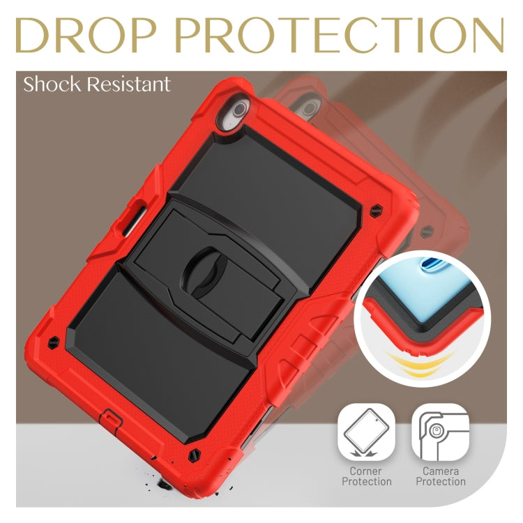 For iPad Air 13 2025 / 2024 Silicone Hydric PC Tablet Case with Shoulder Strap & Holder(Red) - iPad Air 13 2025 / 2024 Cases by PMC TechLife | Online Shopping South Africa | PMC TechLife | Buy Now Pay Later Mobicred