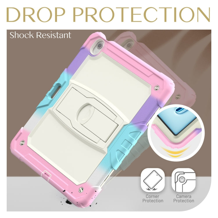 For iPad Air 13 2024 Silicone Hydric PC Tablet Case with Shoulder Strap & Holder(Camouflage Pink) - iPad Air 13 2024 Cases by PMC TechLife | Online Shopping South Africa | PMC TechLife | Buy Now Pay Later Mobicred