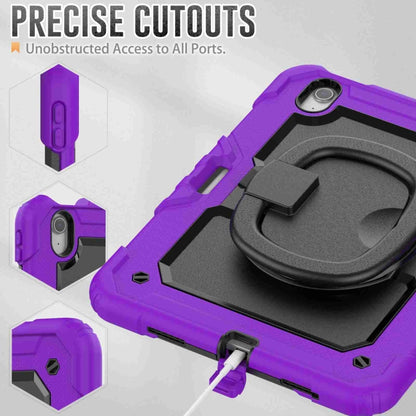 For iPad Air 11 2024 Handle Silicone Hydric PC Tablet Case with Shoulder Strap(Purple) - iPad Air 11 2024 Cases by PMC Jewellery | Online Shopping South Africa | PMC Jewellery | Buy Now Pay Later Mobicred