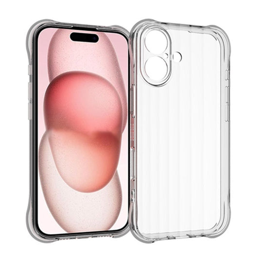 For iPhone 16 Water Ripple Fine Hole TPU Phone Case(Transparent) - iPhone 16 Cases by PMC Jewellery | Online Shopping South Africa | PMC Jewellery | Buy Now Pay Later Mobicred