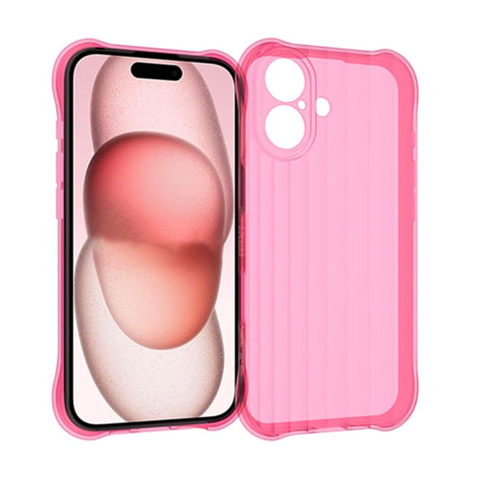 For iPhone 16 Water Ripple Fine Hole TPU Phone Case(Pink) - iPhone 16 Cases by PMC Jewellery | Online Shopping South Africa | PMC Jewellery | Buy Now Pay Later Mobicred