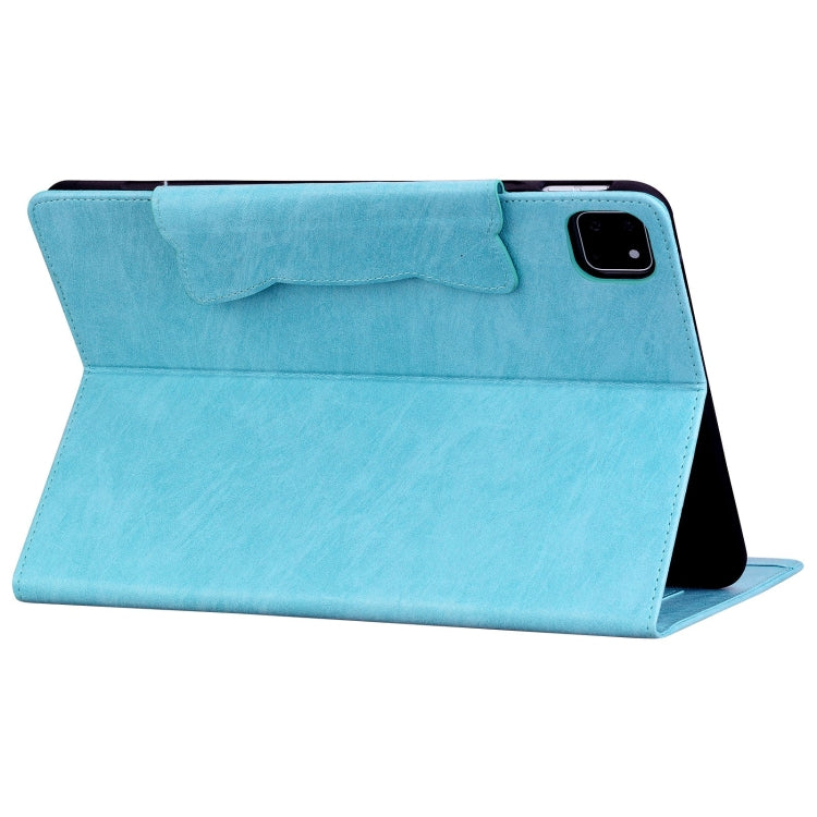 For iPad Pro 13 2024 Cat Buckle Leather Smart Tablet Case(Sky Blue) - iPad Pro 13 2024 Cases by PMC TechLife | Online Shopping South Africa | PMC TechLife | Buy Now Pay Later Mobicred