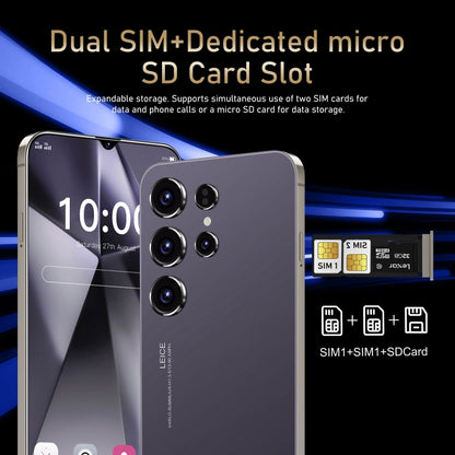 SDT89 / S24 Ultra, 2GB+16GB, 6.3 inch Screen, Face Identification, Android 10.0 MTK6737 Quad Core, Network: 4G, Dual SIM(Black) -  by PMC Jewellery | Online Shopping South Africa | PMC Jewellery | Buy Now Pay Later Mobicred