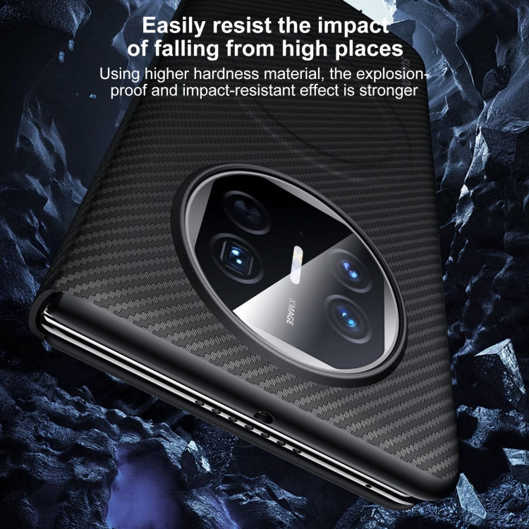 For Huawei Mate X3 SULADA Kevlar 600D Texture Smart Window Leather Phone Case(Blue) - Huawei Cases by SULADA | Online Shopping South Africa | PMC TechLife | Buy Now Pay Later Mobicred
