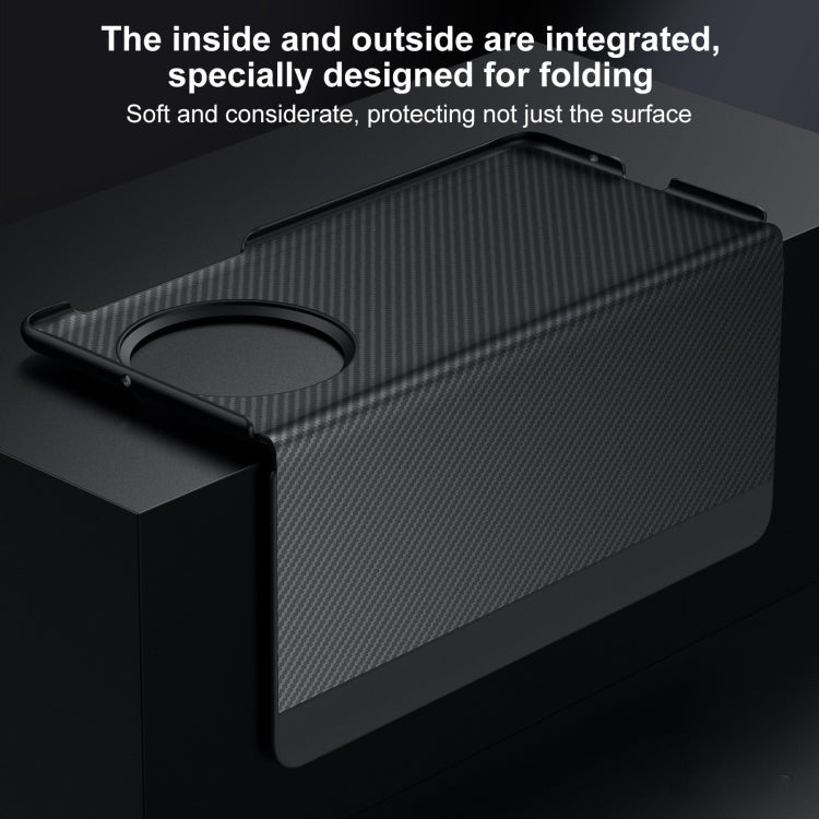 For Huawei Mate X3 SULADA Kevlar 600D Texture Smart Window Leather Phone Case(Black) - free shipping - PMC TechLife - Order now!