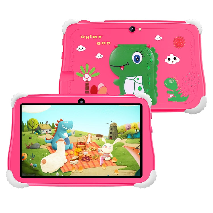 C75 Dinosaur 7 inch WiFi Kids Tablet PC, 2GB+16GB, Android 7.1 MT6735 Octa Core CPU(Pink) -  by PMC Jewellery | Online Shopping South Africa | PMC Jewellery | Buy Now Pay Later Mobicred