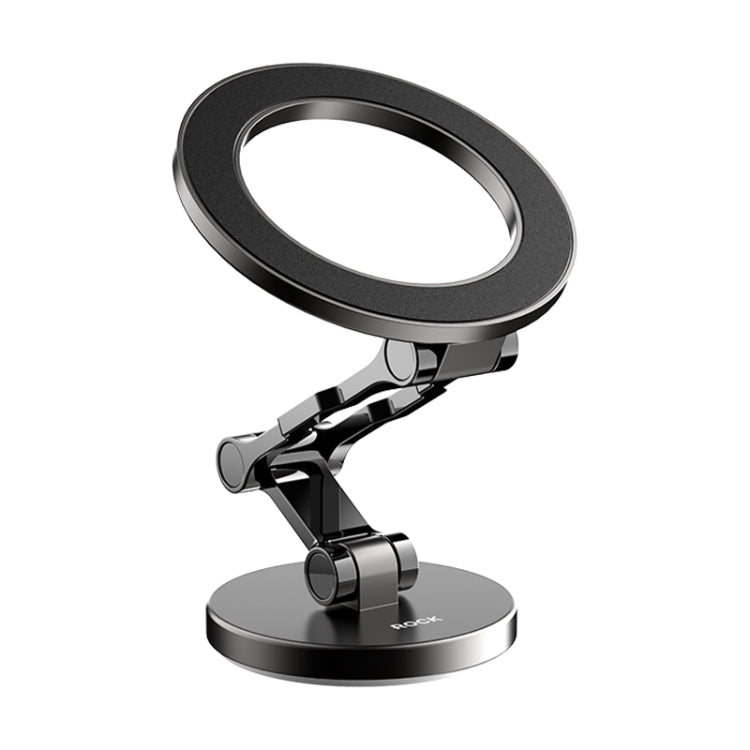 ROCK RAM0037 Car Magnetic Foldable Phone Holder(Black) - Universal Car Holders by ROCK | Online Shopping South Africa | PMC Jewellery | Buy Now Pay Later Mobicred