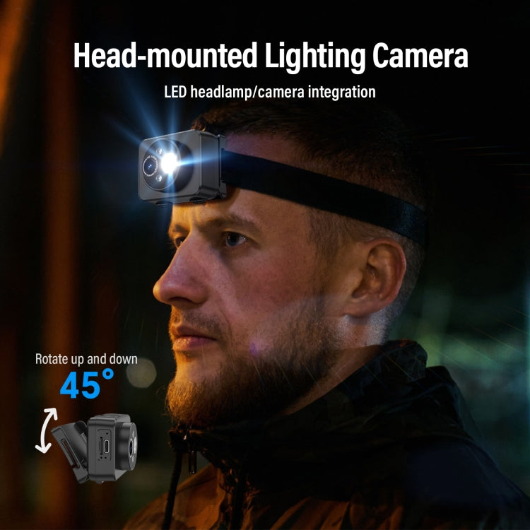 D8 1080P Head-mounted LED Motion Sensor Video Recording Lighting Camera - Video Cameras by PMC TechLife | Online Shopping South Africa | PMC TechLife | Buy Now Pay Later Mobicred