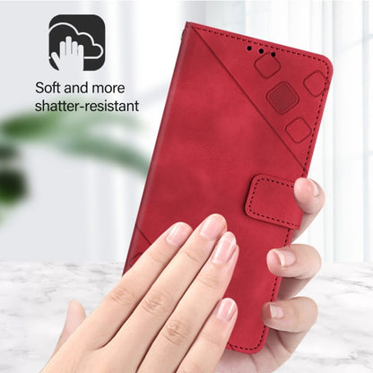 For Blackview A53 Skin Feel Embossed Leather Phone Case(Red) - More Brand by PMC Jewellery | Online Shopping South Africa | PMC Jewellery | Buy Now Pay Later Mobicred