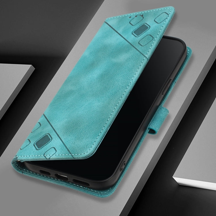 For Blackview Shark 8 Skin Feel Embossed Leather Phone Case(Green) - More Brand by PMC Jewellery | Online Shopping South Africa | PMC Jewellery | Buy Now Pay Later Mobicred