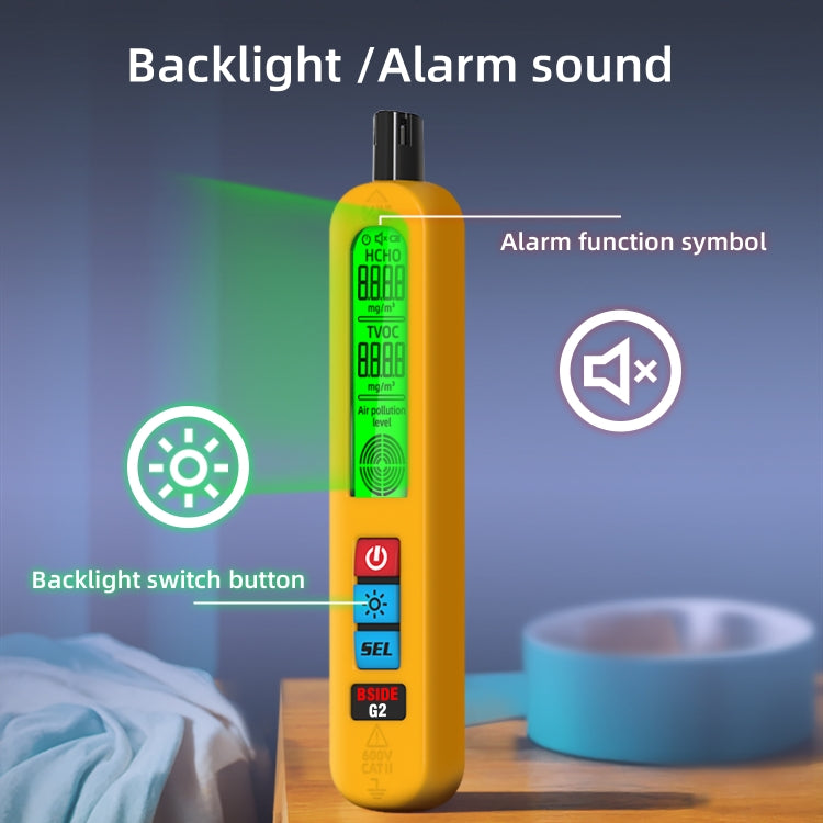 BSIDE G2 Portable Air Quality Detector Indoor Formaldehyde Tester - Air & Water Quality Tester by BSIDE | Online Shopping South Africa | PMC Jewellery | Buy Now Pay Later Mobicred