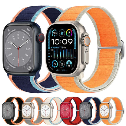 For Apple Watch Ultra 2 49mm Nylon Elastic Buckle Watch Band(Orange) - Watch Bands by PMC Jewellery | Online Shopping South Africa | PMC Jewellery | Buy Now Pay Later Mobicred