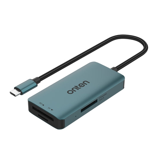 Onten C12 3 in 1 USB-C / Type-C to CFepress Type-A & SD & TF Card Reader(Pine Green) - Card Reader by Onten | Online Shopping South Africa | PMC Jewellery | Buy Now Pay Later Mobicred