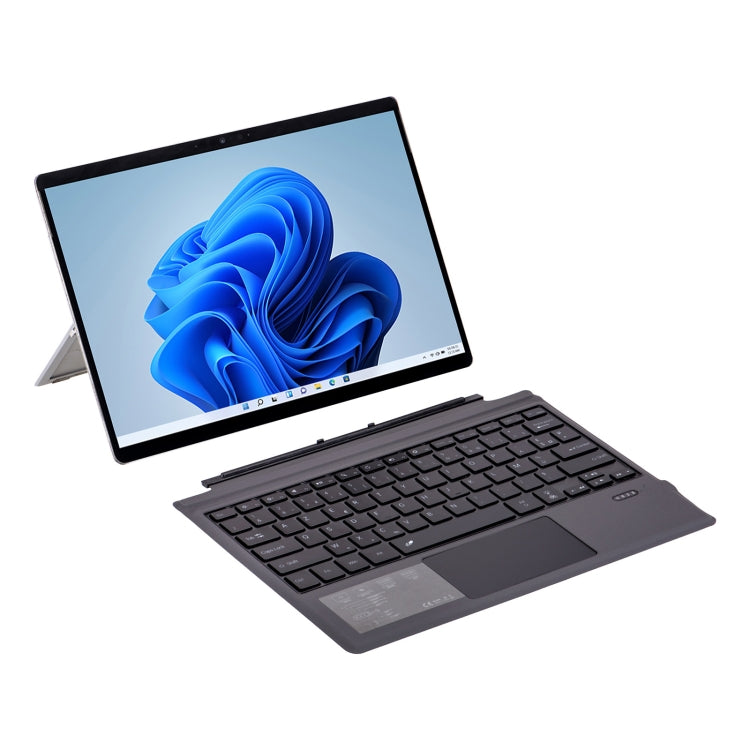 1089DC-FR French Backlit Magnetic Bluetooth 3.0 Keyboard for Microsoft Surface Pro 7 / 6 / 2017 / 4 / 3(Grey) - Others Keyboard by PMC Jewellery | Online Shopping South Africa | PMC Jewellery | Buy Now Pay Later Mobicred
