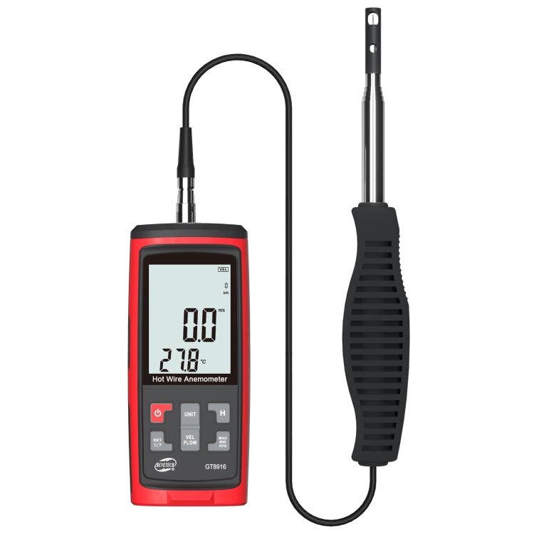 BENETECH GT8616 Handheld Digital LCD Hot Wire Anemometer - free shipping - PMC TechLife - Order now!