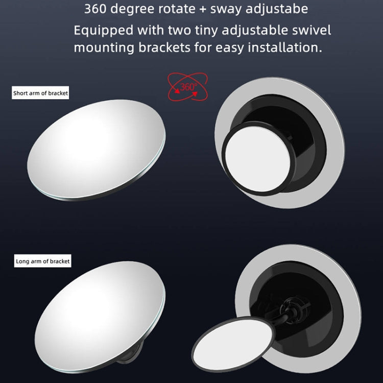 3R 3R-050 Car Rear View Mirror Auxiliary Mirror Car Adjustable Round Blind Spot Mirror - Convex Mirror & Accessories by 3R | Online Shopping South Africa | PMc TechLife | Buy Now Pay Later Mobicred