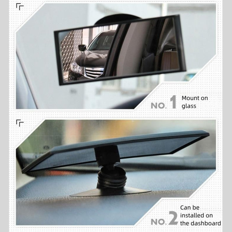 3R 3R-123 Car Suction Cup Curved Wide Angle Rear View Mirror - Interior Mirrors by 3R | Online Shopping South Africa | PMc TechLife | Buy Now Pay Later Mobicred