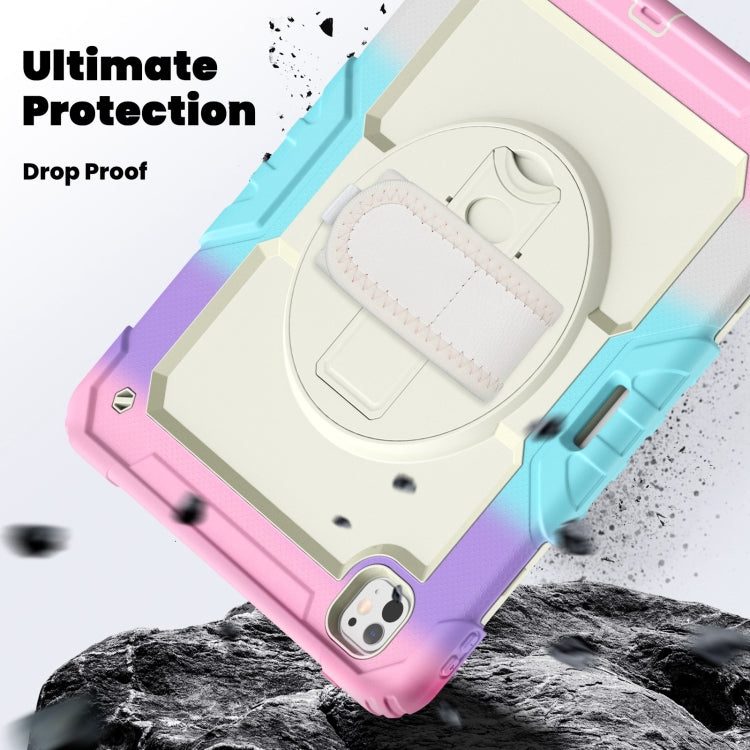 For iPad Pro 13 2024 Silicone Hybrid PC Tablet Case with Shoulder Strap(Camouflage Pink) - iPad Pro 13 2024 Cases by PMC TechLife | Online Shopping South Africa | PMC TechLife | Buy Now Pay Later Mobicred