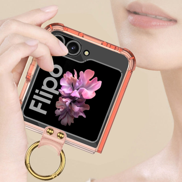For Samsung Galaxy Z Flip6 / Flip7 FE GKK Airbag Ring Full Coverage Phone Case(Black) - free shipping - PMC Jewellery - Order now!