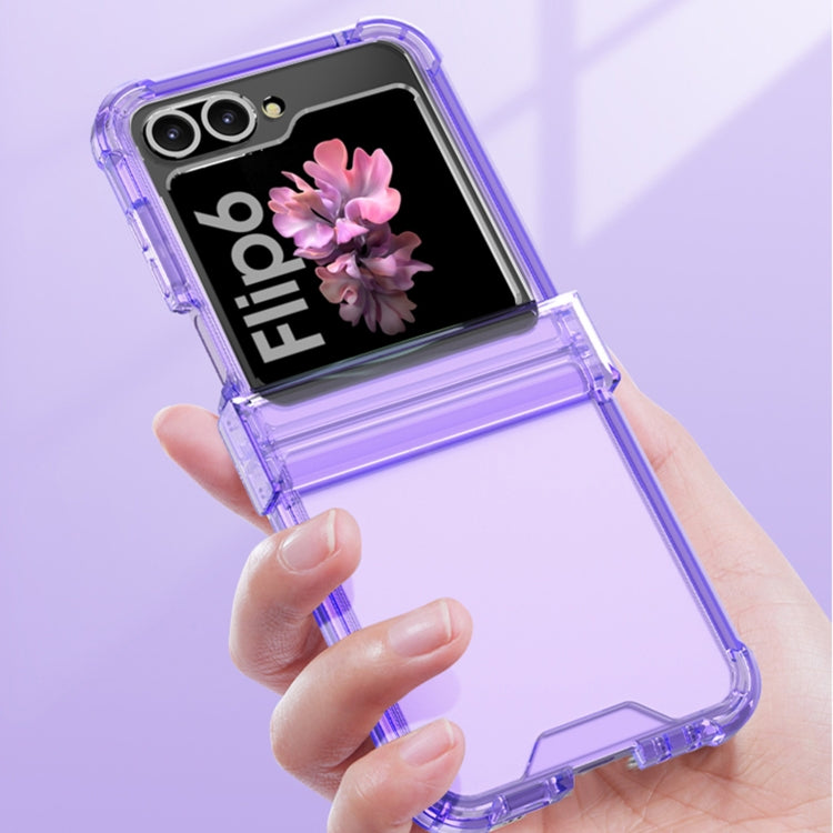 For Samsung Galaxy Z Flip6 GKK Airbag Hinge Full Coverage Phone Case(Transparent) - Galaxy Z Flip6 5G Cases by GKK | Online Shopping South Africa | PMC Jewellery | Buy Now Pay Later Mobicred