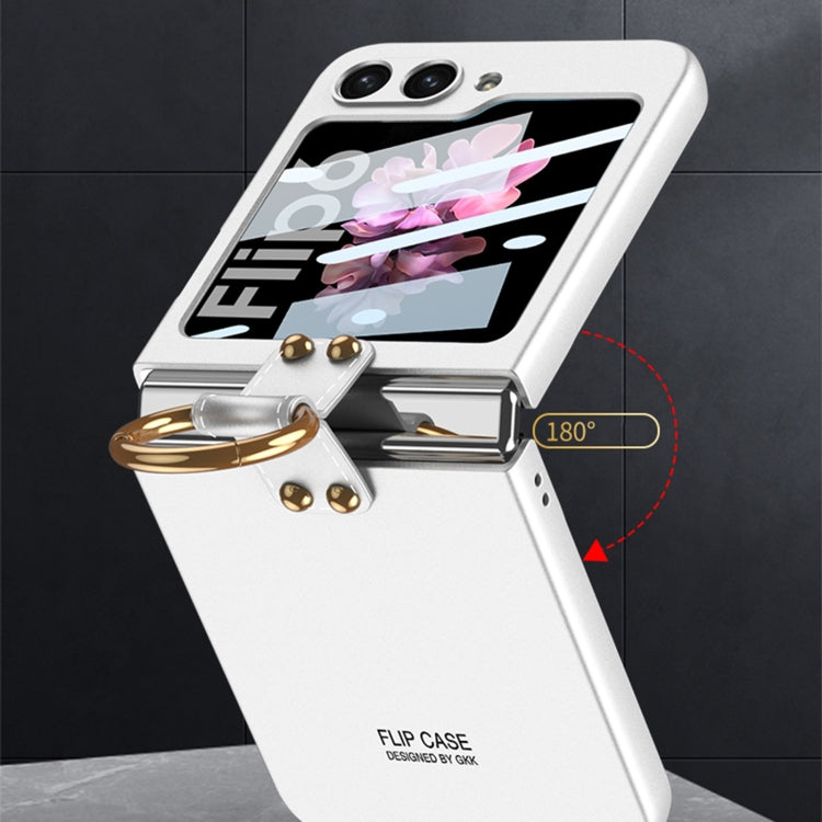 For Samsung Galaxy Z Flip6 / Flip7 FE GKK Integrated Ultra-thin PC Full Coverage Phone Case with Ring Holder(Dark Night Green) - free shipping - PMC Jewellery - Order now!