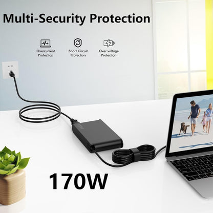 170W 20V 8.5A Laptop Notebook Power Adapter For Lenovo Big Square USB, Plug:US Plug - For Lenovo by PMC Jewellery | Online Shopping South Africa | PMC Jewellery | Buy Now Pay Later Mobicred