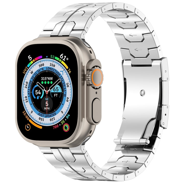 For Apple Watch Ultra 49mm Turtle Buckle Titanium Alloy Watch Band(Silver) - free shipping - PMC TechLife - Order now!