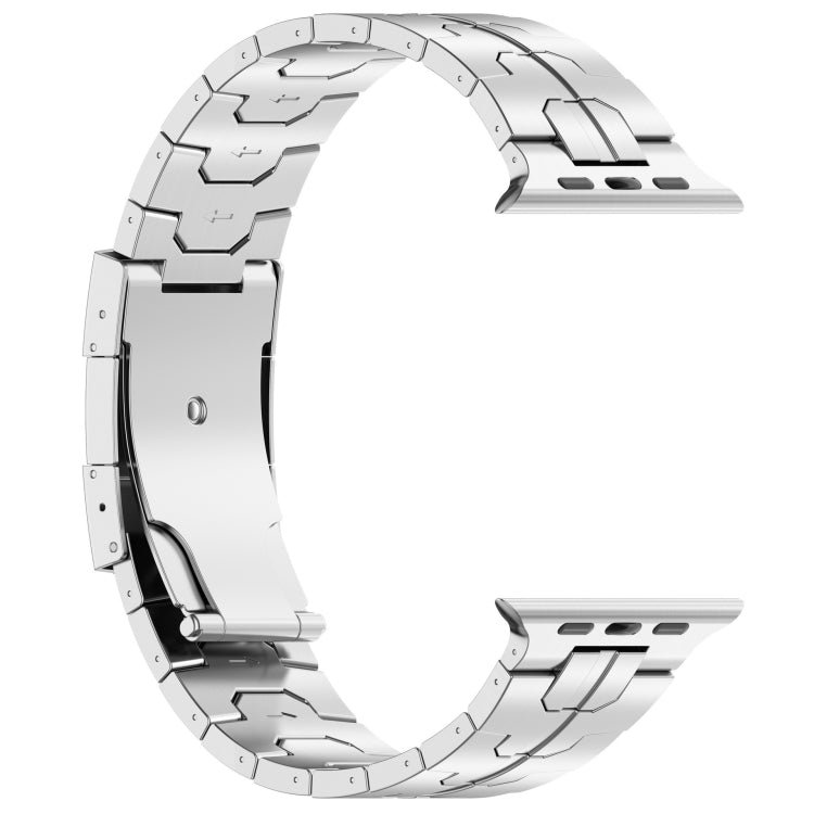 For Apple Watch SE 40mm Turtle Buckle Titanium Alloy Watch Band(Silver) - free shipping - PMC TechLife - Order now!