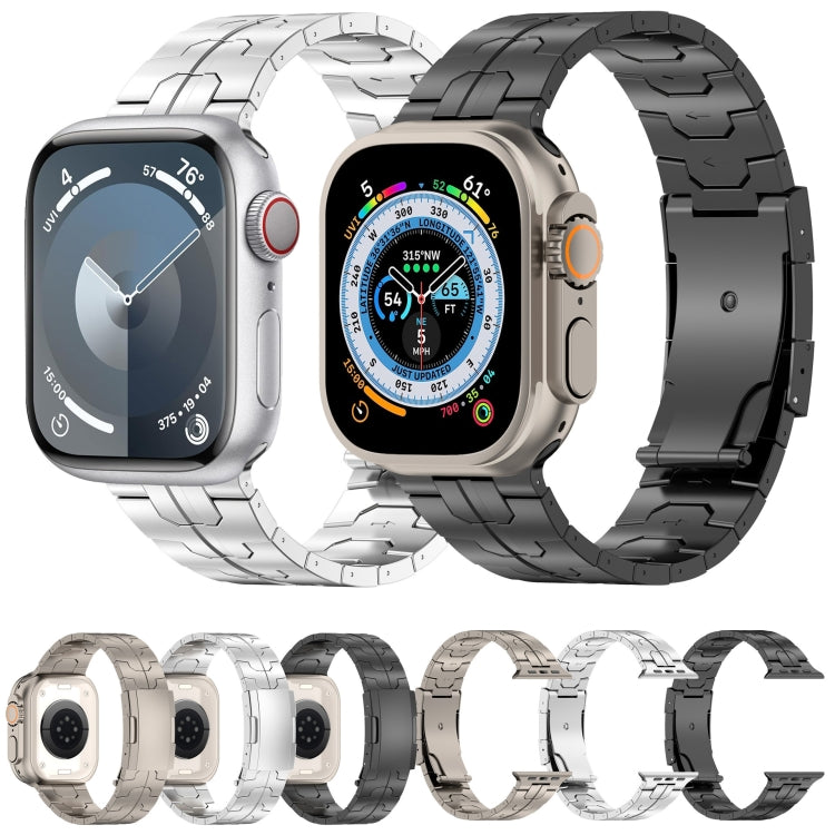 For Apple Watch SE 40mm Turtle Buckle Titanium Alloy Watch Band(Silver) - free shipping - PMC TechLife - Order now!