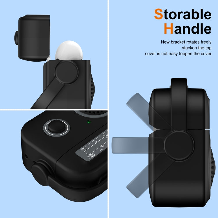 For AirPods Pro 2 Radio Style Wireless Bluetooth Earphones Shockproof Protective Case(Yellow) - For AirPods Pro 2 by PMC Jewellery | Online Shopping South Africa | PMC Jewellery | Buy Now Pay Later Mobicred