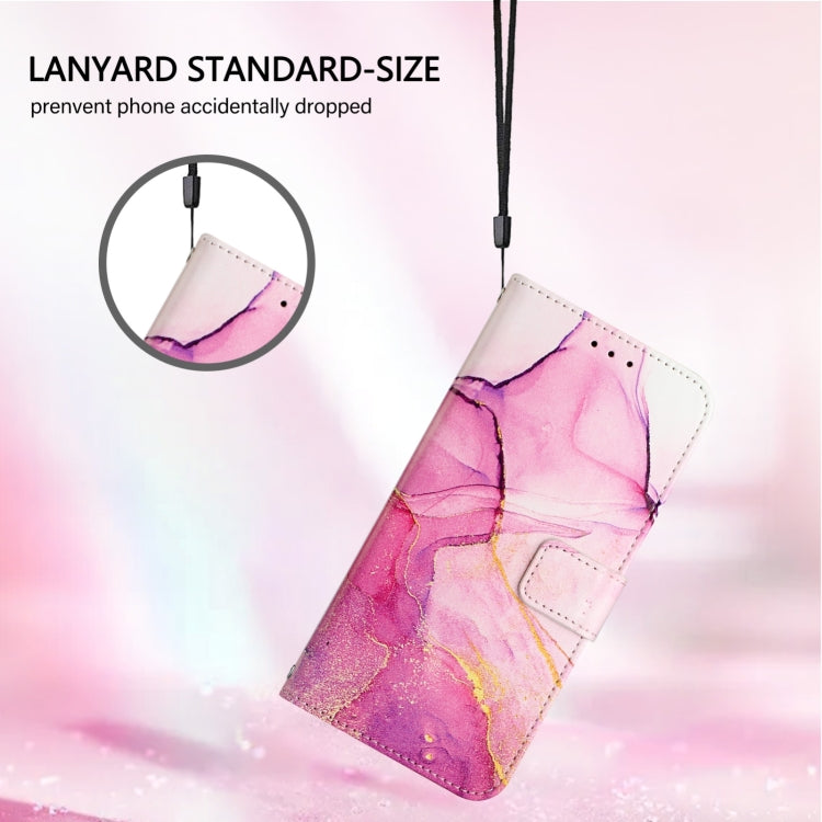 For Blackview Shark 8 PT003 Marble Pattern Flip Leather Phone Case(Pink Purple Gold) - More Brand by PMC TechLife | Online Shopping South Africa | PMC TechLife | Buy Now Pay Later Mobicred