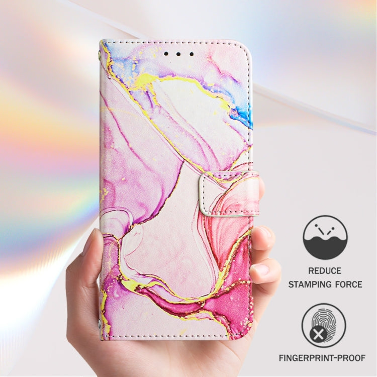 For Blackview Color 8 PT003 Marble Pattern Flip Leather Phone Case(Rose Gold) - More Brand by PMC TechLife | Online Shopping South Africa | PMC TechLife | Buy Now Pay Later Mobicred