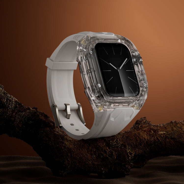For Apple Watch Series 9 45mm Modified PC Hybrid TPU Watch Case Band(Starlight Transparent) - free shipping - PMc TechLife - Order now!