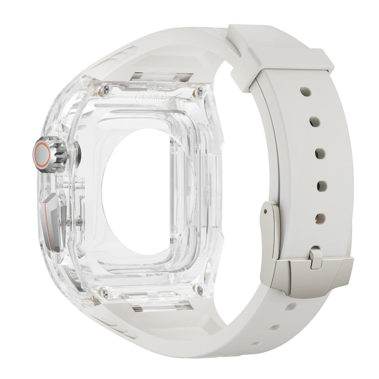 For Apple Watch Series 6 44mm Modified PC Hybrid TPU Watch Case Band(Starlight Transparent) - Watch Cases by PMc TechLife | Online Shopping South Africa | PMc TechLife | Buy Now Pay Later Mobicred